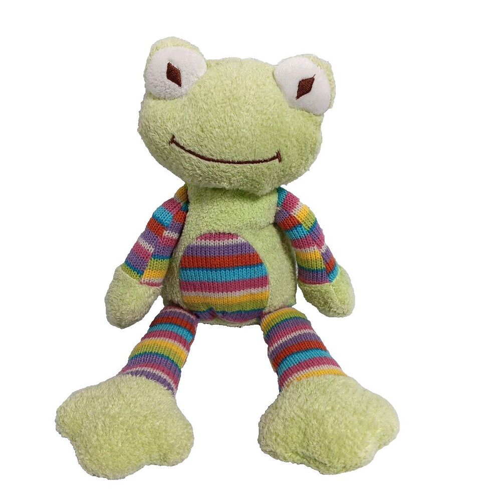 Animal Adventure Plush Frog Sweet Sprouts Retired Stuffed Animal Lovey Toy 13"